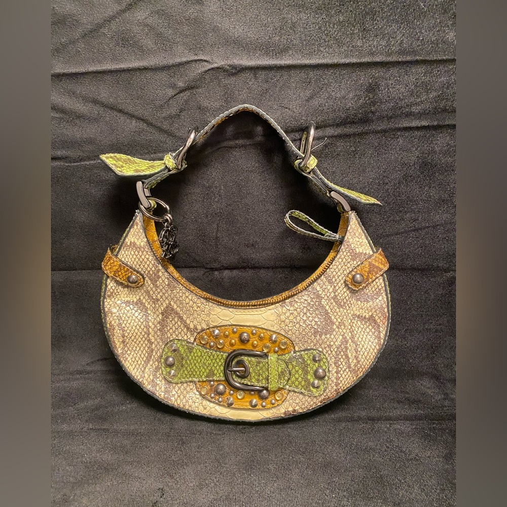 Vintage guess snakeskin purse